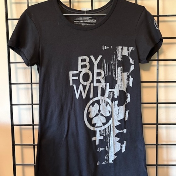Dovetail Workwear “By For With" Black Tee - Picture 1 of 1